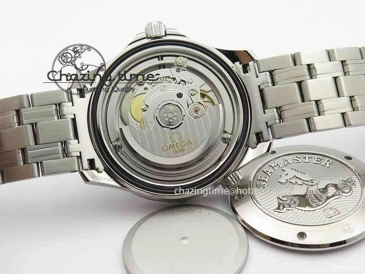 0227 Seamaster 300M SS MK 1:1 Best Edition Black Dial Ceramic Bezel On SS Bracelet A TopPick 8177